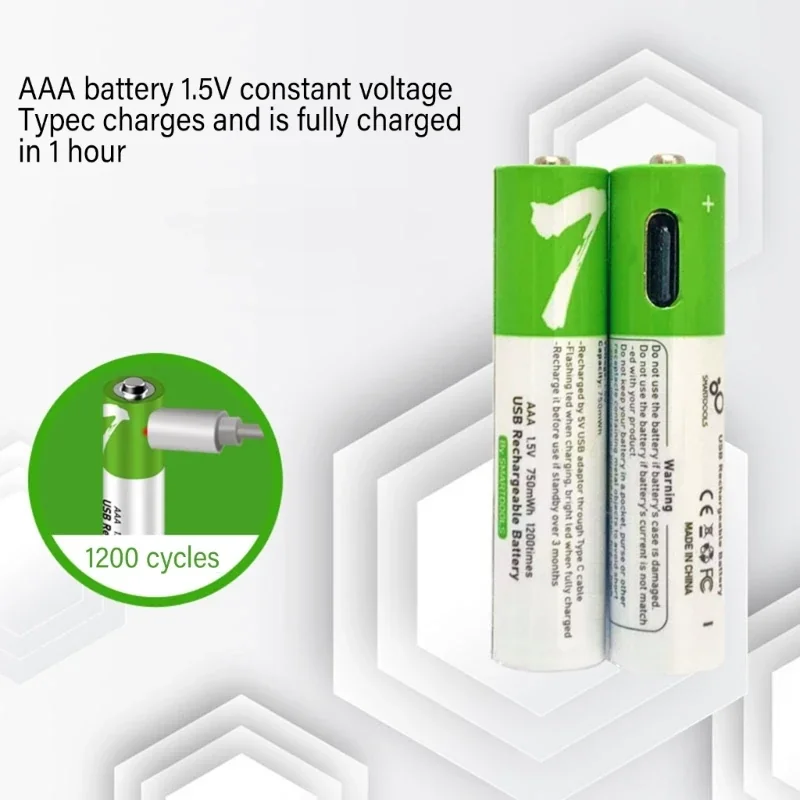 بطارية USB AAA قابلة لإعادة الشحن شاحن Type C — شراء أونلاين متجر عز التقنية الكويت ايزنولوجى KW